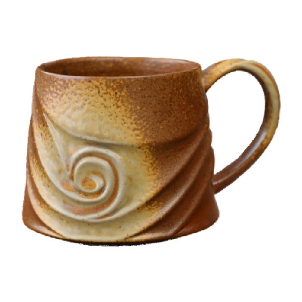 Chitumaoyi Yaratıcı Spiral Seramik Kupa (Yurt Dışından) - Kahverengi Oto Boyaları Fiyatı