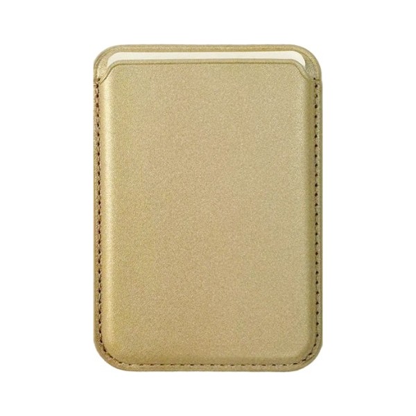 Chna Apple iPhone 12 / 13 / 14 / 15 / 16 / 17 Serisi ile Uyumlu Deri Cüzdan Magsafe Kartlık Gold Sarı Cep Telefonu Fiyatı