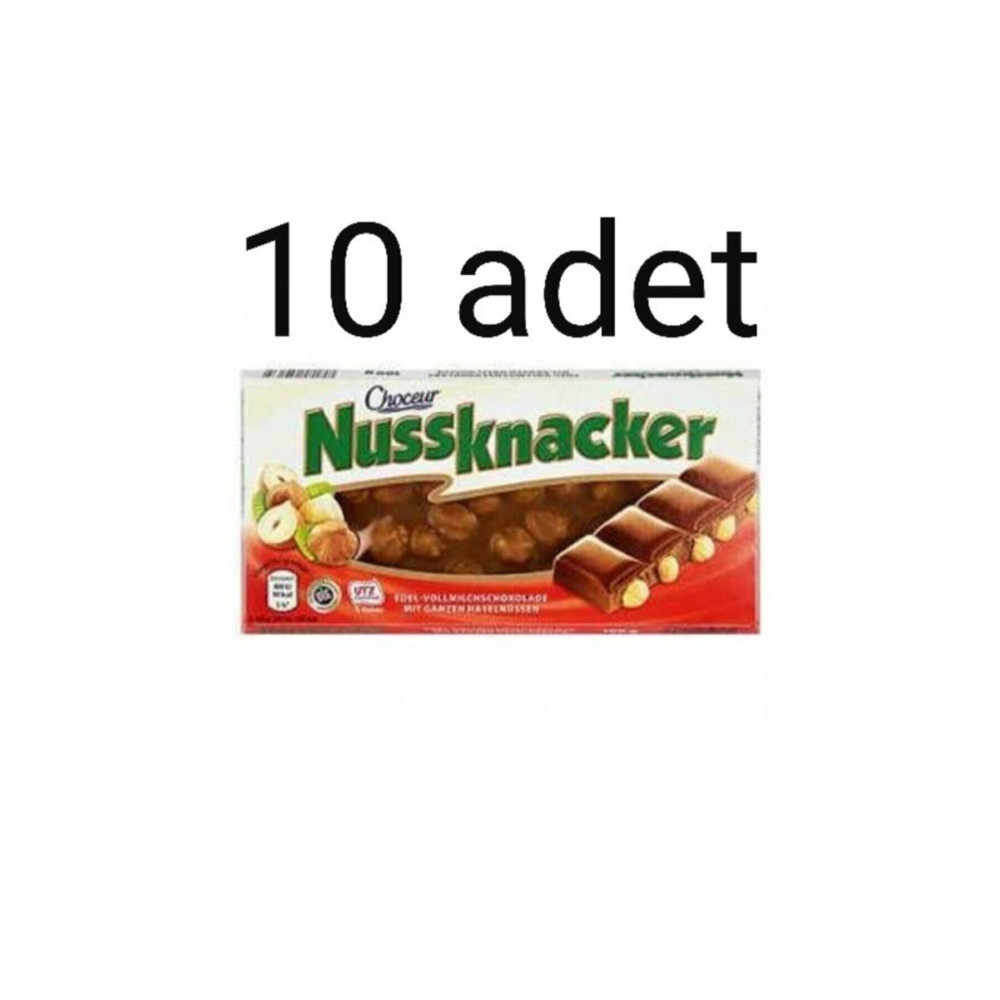 Choceur Nussknacker Tüm Fındıklı Alman Çikolatası 10 X 100 G Çikolata ve Gofret Fiyatı