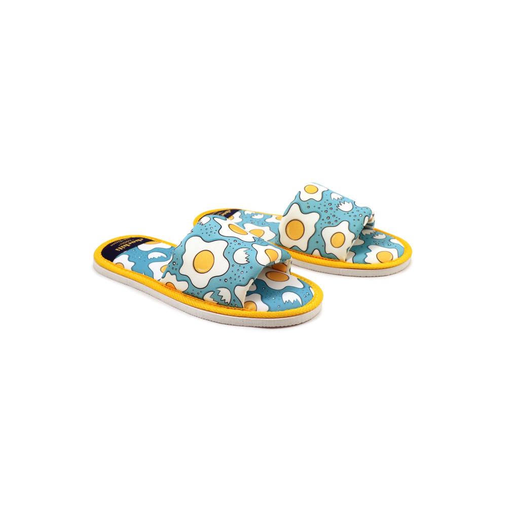Chochili Unisex Yeşil Yumurta Desenli Önü Açık Yumuşak Tabanlı Ev Terlik 42 Beden Unisex Sandalet Fiyatı