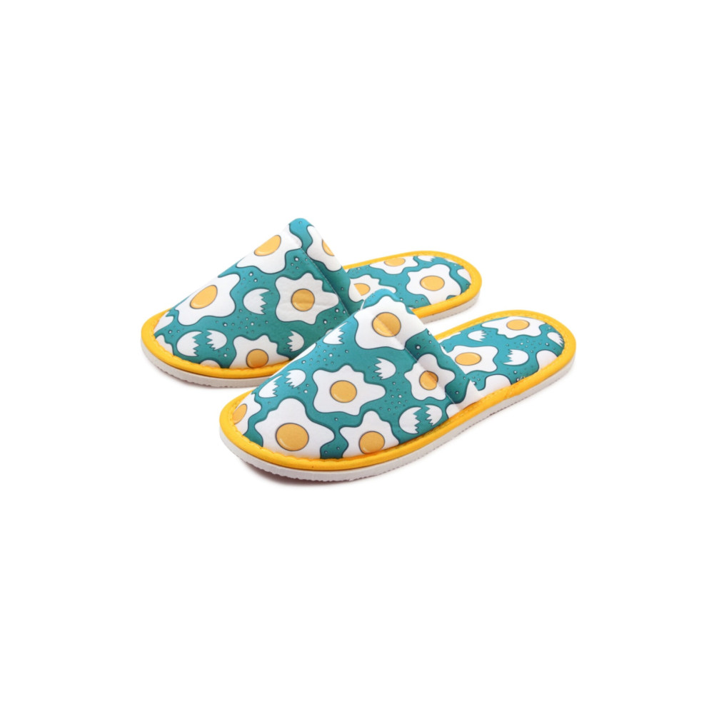 Chochili Unisex Yeşil Yumurta Desenli Yumuşak Tabanlı Ev Terlik 38 Beden Unisex Sandalet Fiyatı