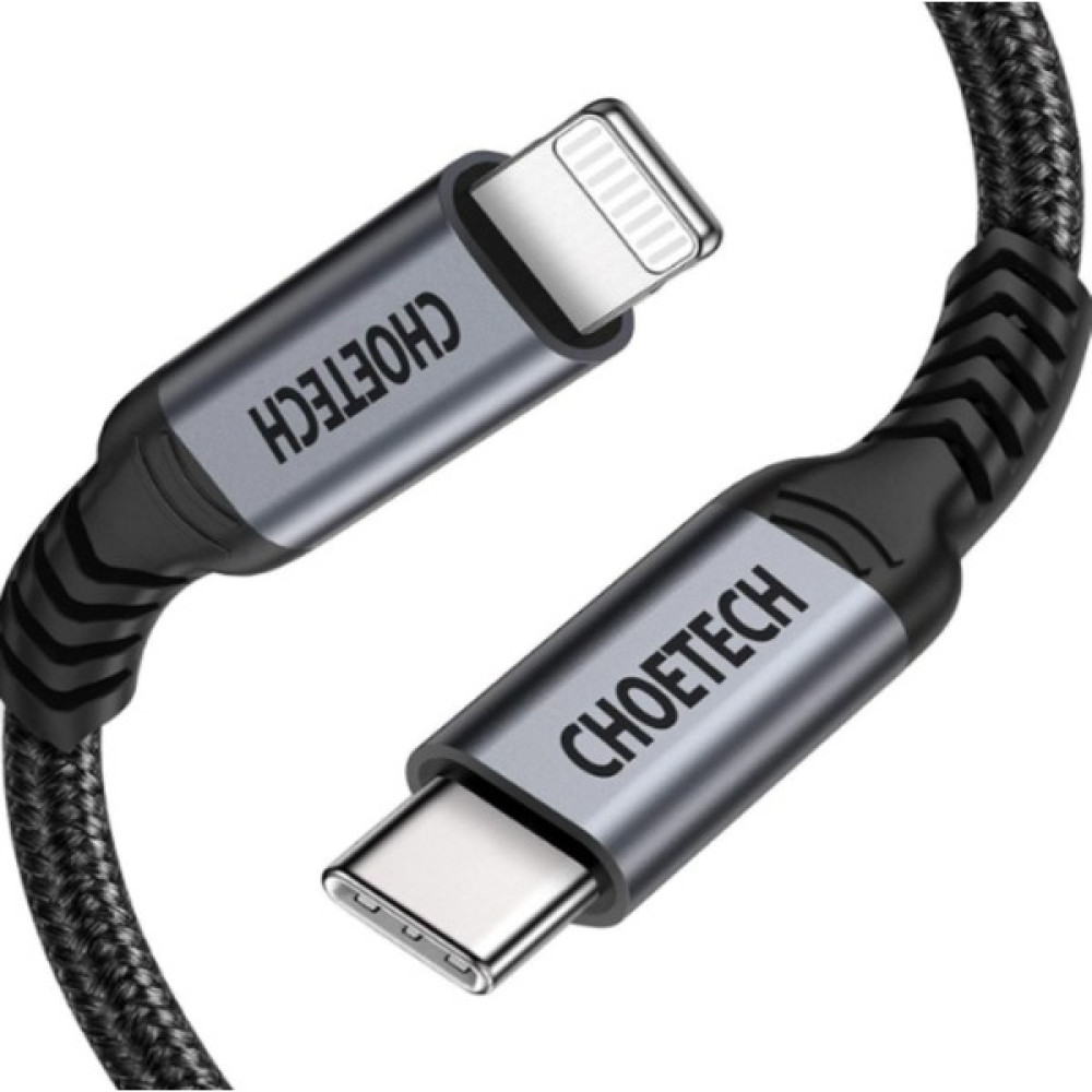 Choetech iPhone İçin MFİ Lisanslı Type-C to Lightning Şarj Kablosu 1.2 Metre - IP0039 - Siyah Cep Telefonu Kablosu Fiyatı