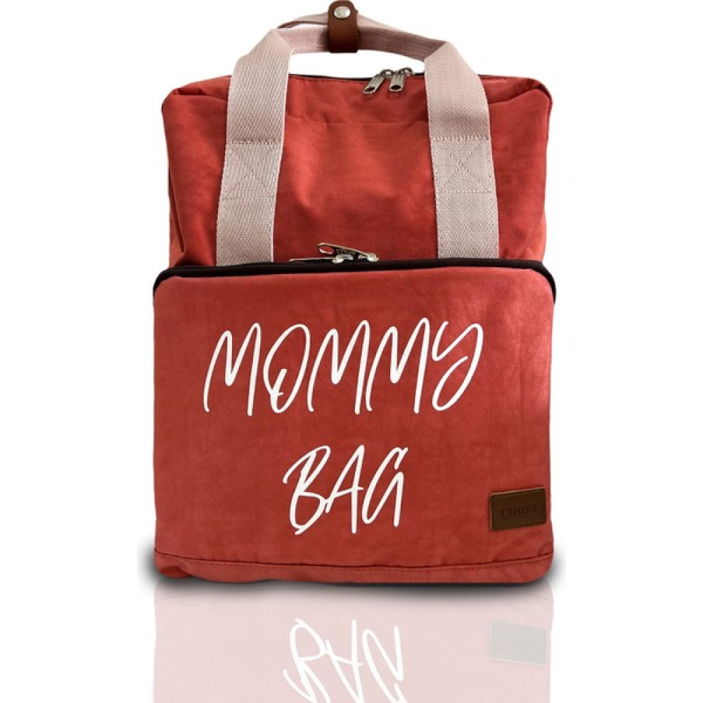 Chqel Anne Bebek Sırt Çantası Mommy Bag - Kiremit Bebek Bakım Çantası Fiyatı