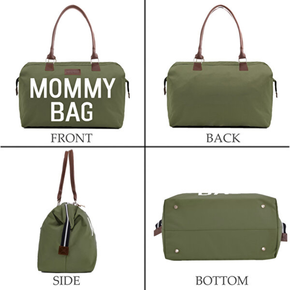 Chqel Mommy Baby Bag Termal Bölmeli Askı Aparatlı 3'lü Düzenleyici Set, Anne Bebek Bakım, Hastane ve Seyahat Çantası - Koyu Yeşil Bebek Bakım Çantası Fiyatı