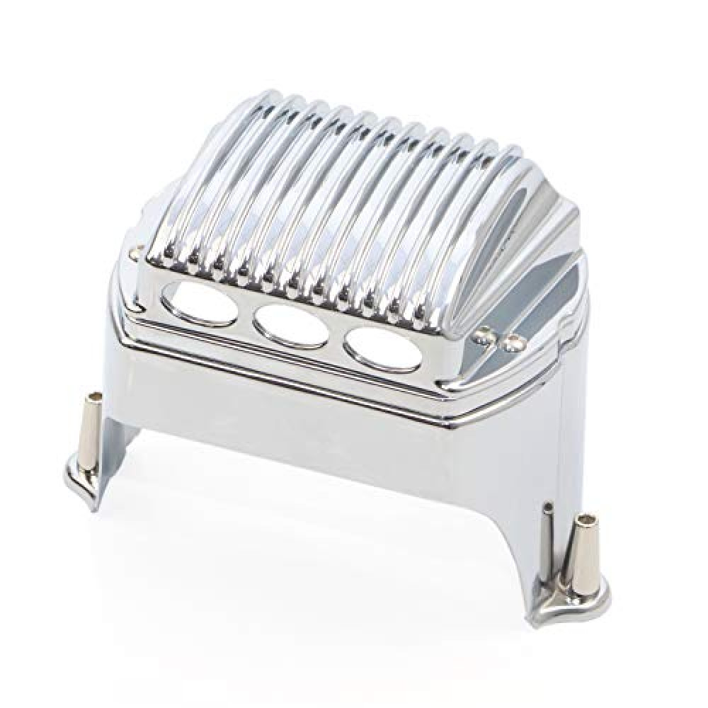 Chrome Front Voltage Regulator Cover Accent For 1997-2011 Harley Electra Glides Road Glides Street Glides Road Kings