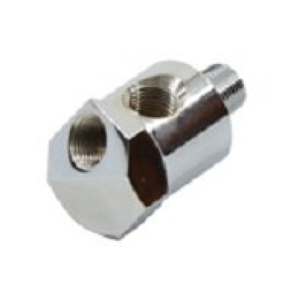 Chrome Oil Pressure Gauge Fitting for All Harley Davidson Models