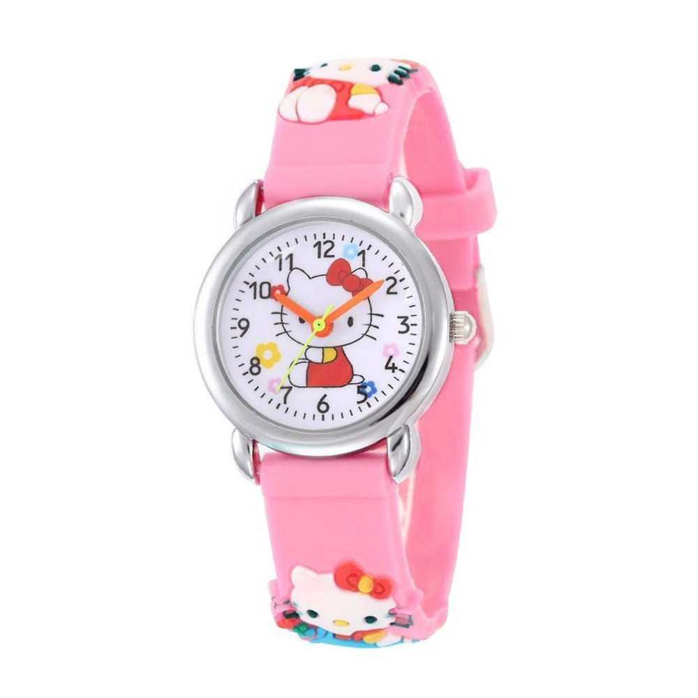 Chrono Kız Çocuk Kol Saati Silikon Kordon Hello Kitty Analog Kol Saati Beyaz Saat Fiyatı