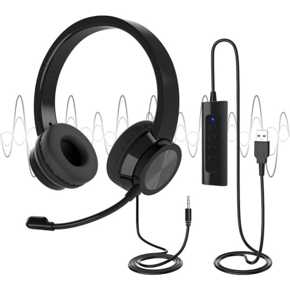 Chronus Mikrofonlu USB Kulaklıklar, 3 m Uzunluk Gürültü Önleyici Pc, Dizüstü Bilgisayar İçin Stereo Kulaklık, Dizüstü Bilgisayar USB / 3,5 mm. Oyun... Kulak Üstü Kulaklık Fiyatı