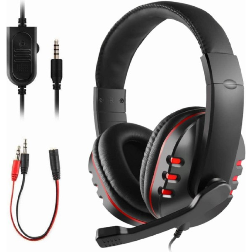 Chronus Oyun Kulaklığı 3.5mm Kablolu Gürültü Önleyici Mikrofonlu Kafa Üstü Surround Stereo Ps 4 Tablet Dizüstü Bilgisayar İçin Mikrofonlu Kulaklık ... Kulak Üstü Kulaklık Fiyatı