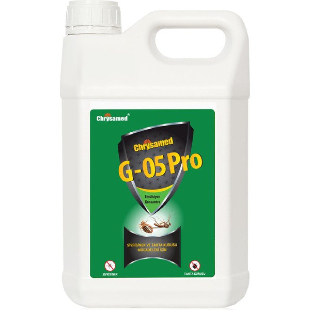 Chrysamed G-05 Pro Bitki Özlü Böcek İlacı 5 lt Sivrisinek ve Tahtakurusu Türlerinde Etkili Sinek-Kene-Haşere Kovucu Fiyatı