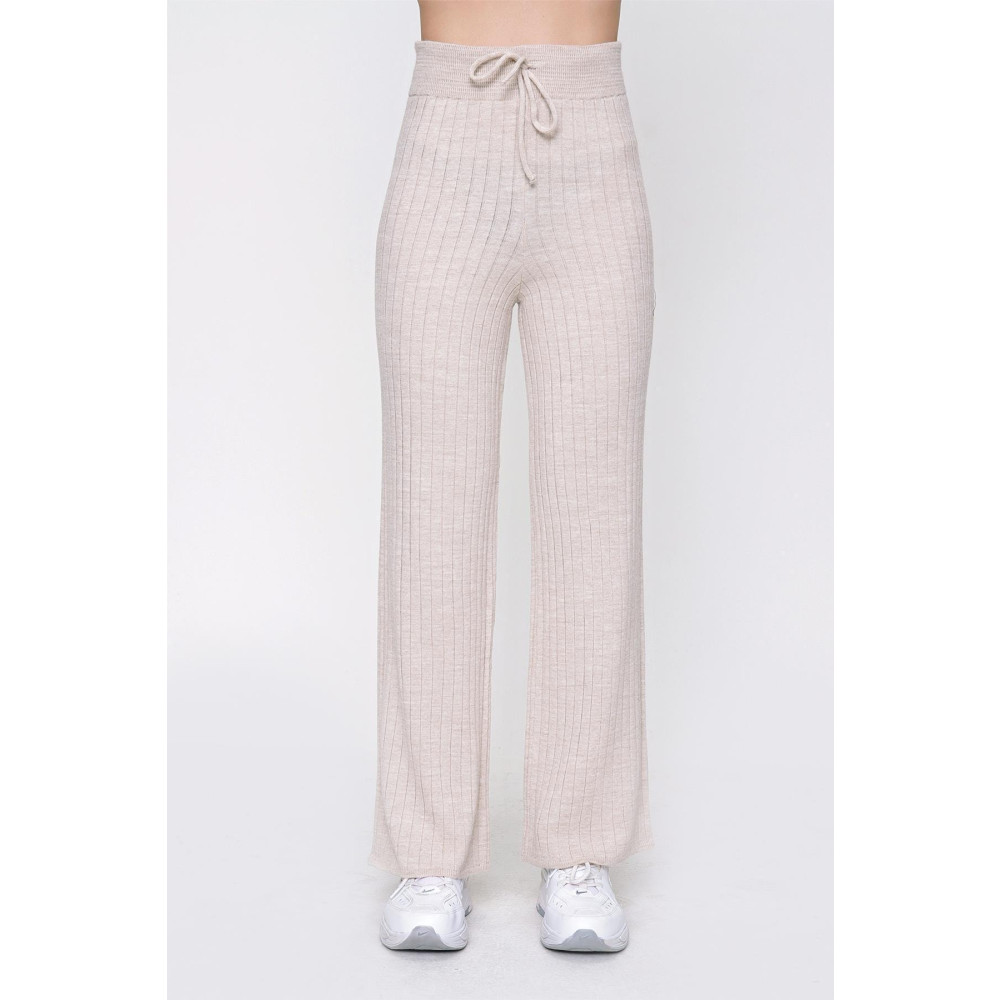 CHUBA Kadın Fitilli Triko Pantolon Bej 22wk261 M Beden Kadın Pantolon Fiyatı