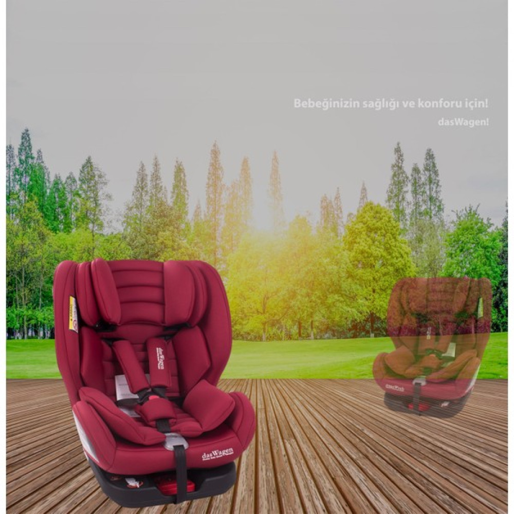 Chubby Baby dasWagen 360° Dönebilen İsofixli Otokoltuğu Kırmızı Bebek Oto Koltuğu Fiyatı