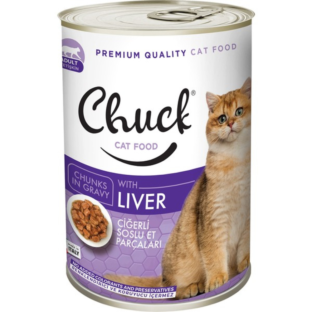 Chuck Ciğerli Yetişkin Kedi Maması Konserve 24 x 415 G Evcil Hayvan Ürünleri Fiyatı
