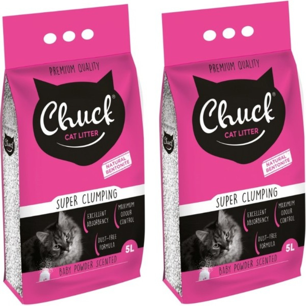 Chuck Ince Taneli Bentonit Kedi Kumu Pudralı 5lt X2 Evcil Hayvan Ürünleri Fiyatı