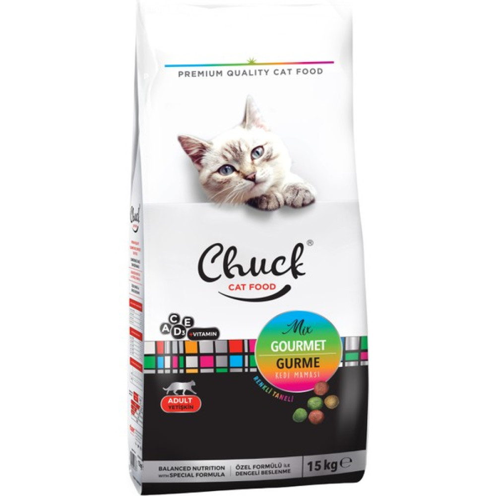 Chuck Kuru Mama - Chuck 15 kg Kedi - Gourmet Evcil Hayvan Ürünleri Fiyatı