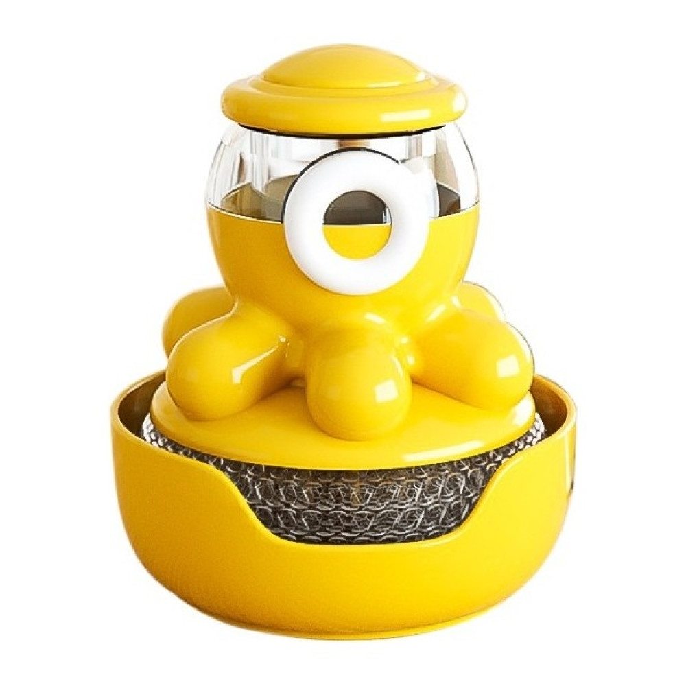 Chunkyated Ahtapot Tencere Fırçası Artefakt Otomatik Sıvı Ekleme Tencere Fırçası Presi Mutfak Ev Soba Temizleme Fırçası Elinize Zarar Vermez ve Ten... Temizlik Malzemeleri Fiyatı