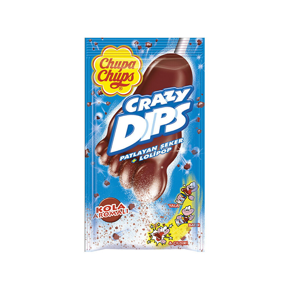 Chupa Chups Crazy Dips Lolipop Kola Aromalı 16gr Şekerleme Sakız Fiyatı