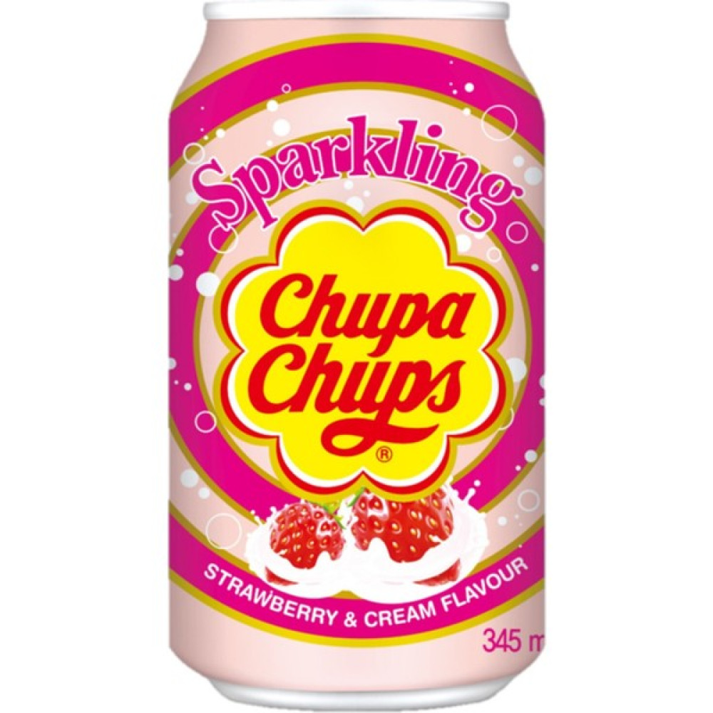 Chupa Chups Sparkling Çilek&krema Aromalı Gazlı Içecek 345 ml Diğer Fiyatı