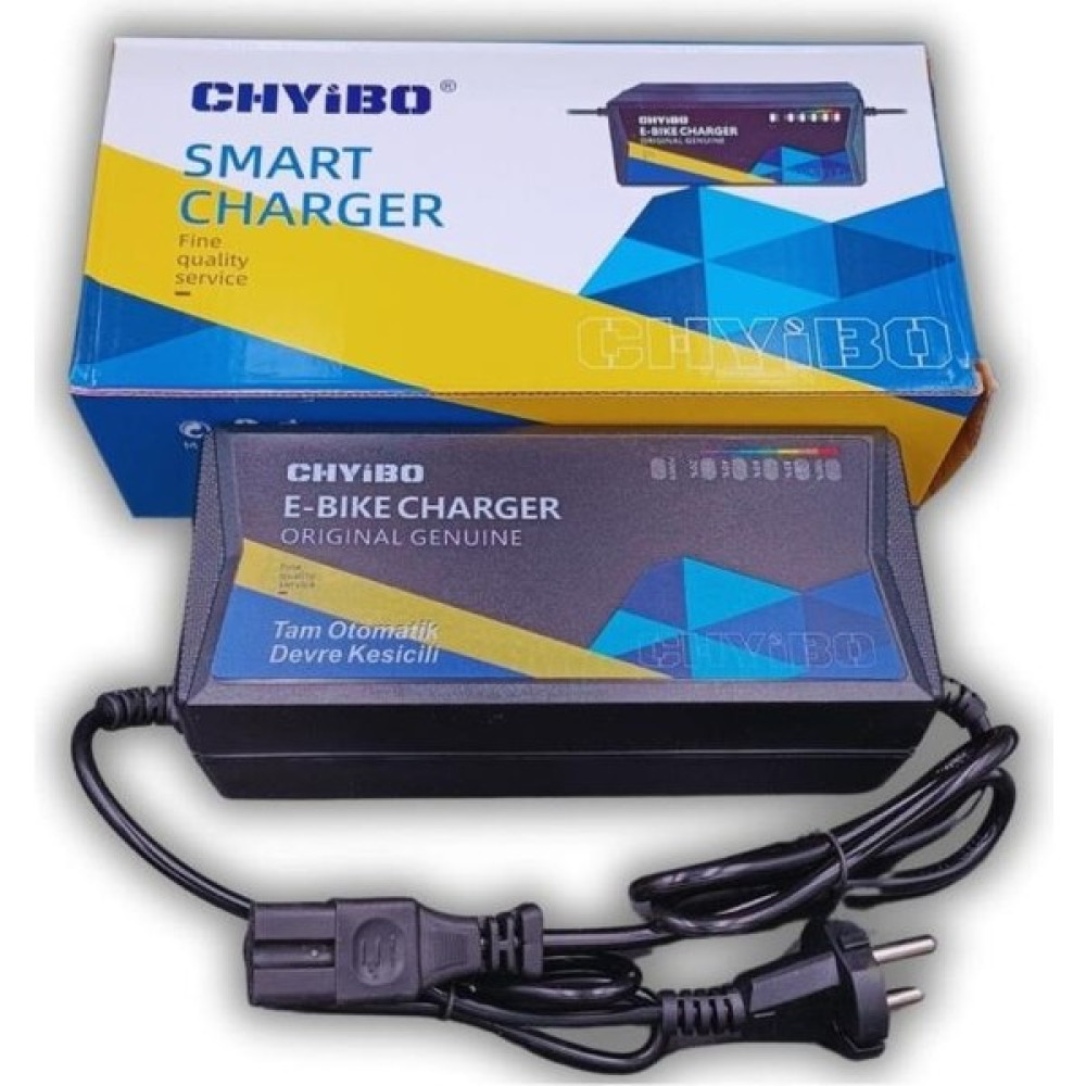 Chyibo 48V 14AH Elektrikli Bisiklet Şarj Aleti Devre Kesicili Akü Şarj Edici Fiyatı