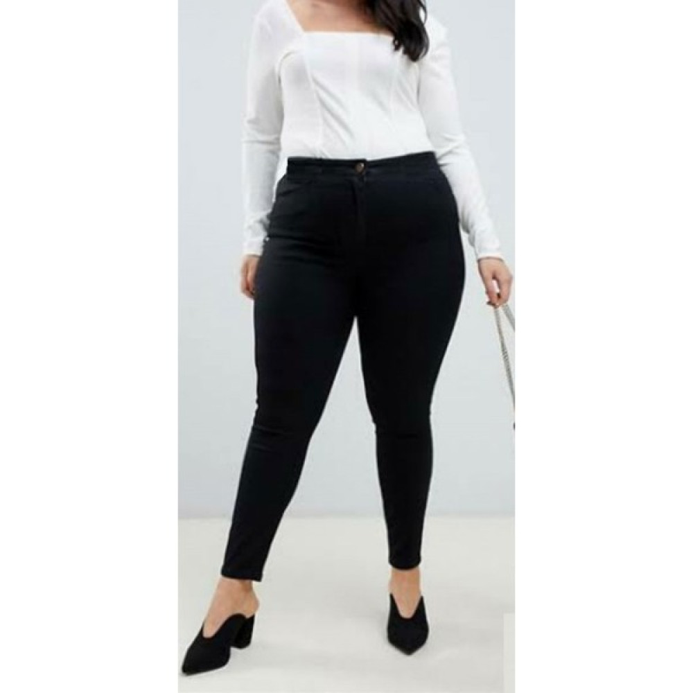 Çiçek Butik Büyük Beden Kot Pantolon Kadın Yüksek Bel Dar Paça Skınny Kalıp Likralı Toparlayıcı Kadın Pantolon Fiyatı