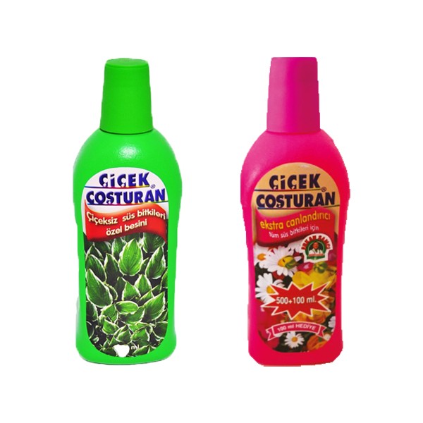 Çiçek Coşturan Çiçek Costuran Extra Canlandırıcı + Çiçeksiz Süs Bitkileri 2'li Set Diğer Fiyatı