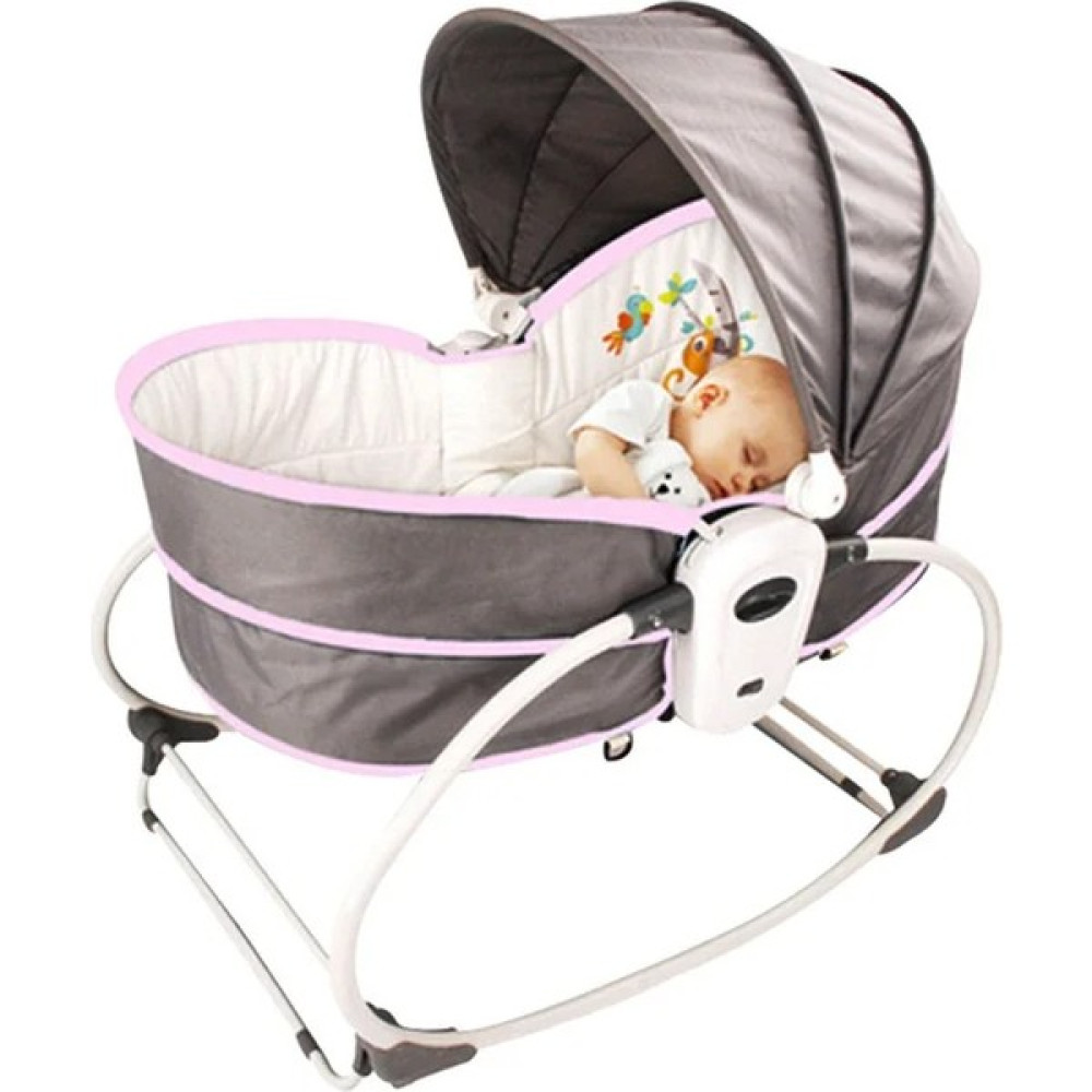 Cici Bears Cicibears 5'i 1 Arada Akıllı Sallanan Müzikli Bebek Uyku Koltuğu - Pembe (Yurt Dışından) - 77 × 51 × 80 cm Beşik Fiyatı
