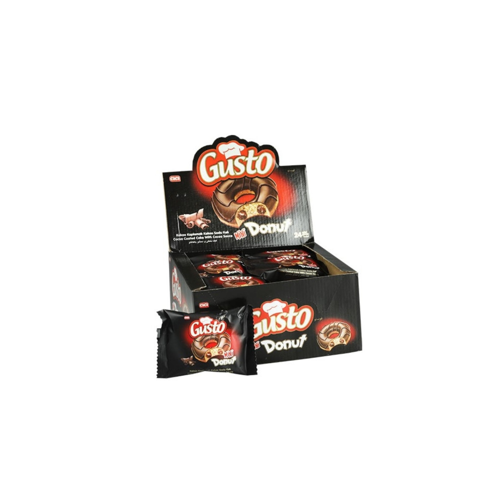 cici Gusto Kakaolu Mini Donut 20 gr 24 Adet ( 1 Kutu) Bisküvi ve Kek Fiyatı