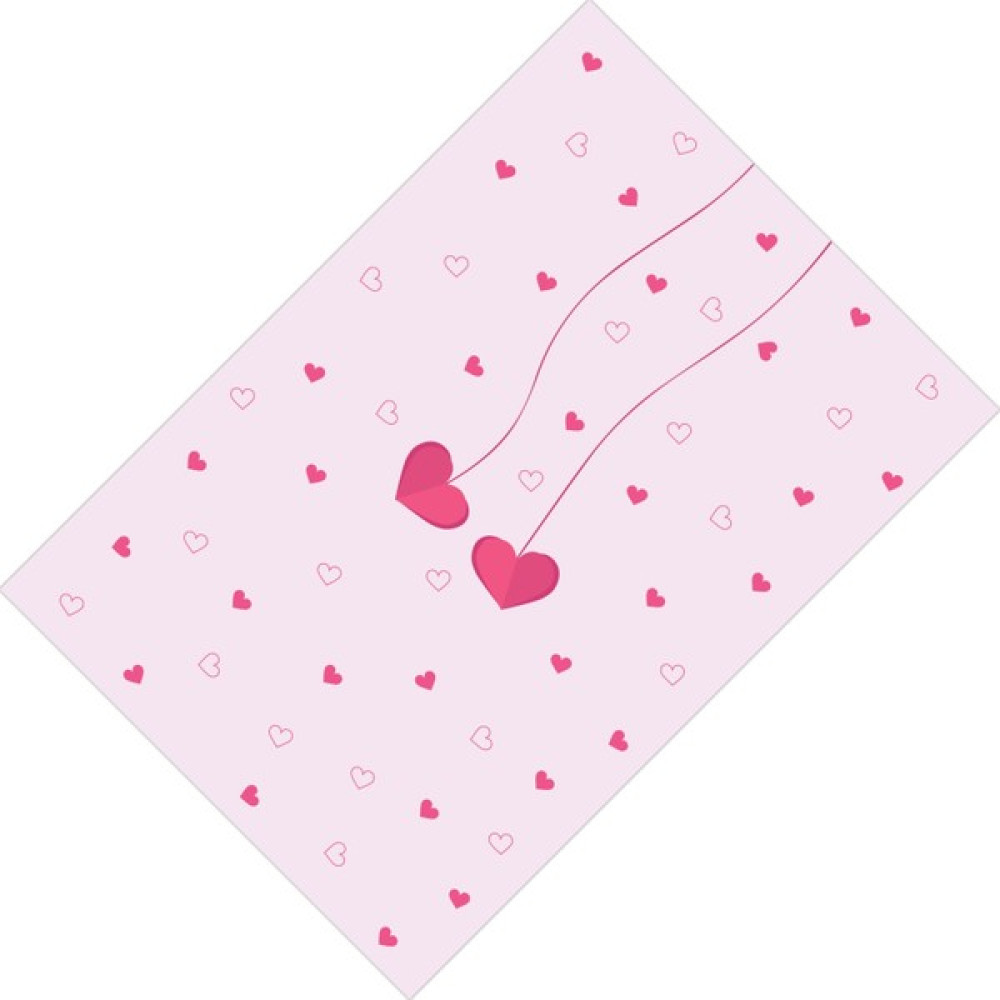 Cici Odam Pembe Serpme Kalpli Kız Çocuk Odası Tasarımsı-80x150 - 80 x 150 cm Bebek Odası Halı Fiyatı