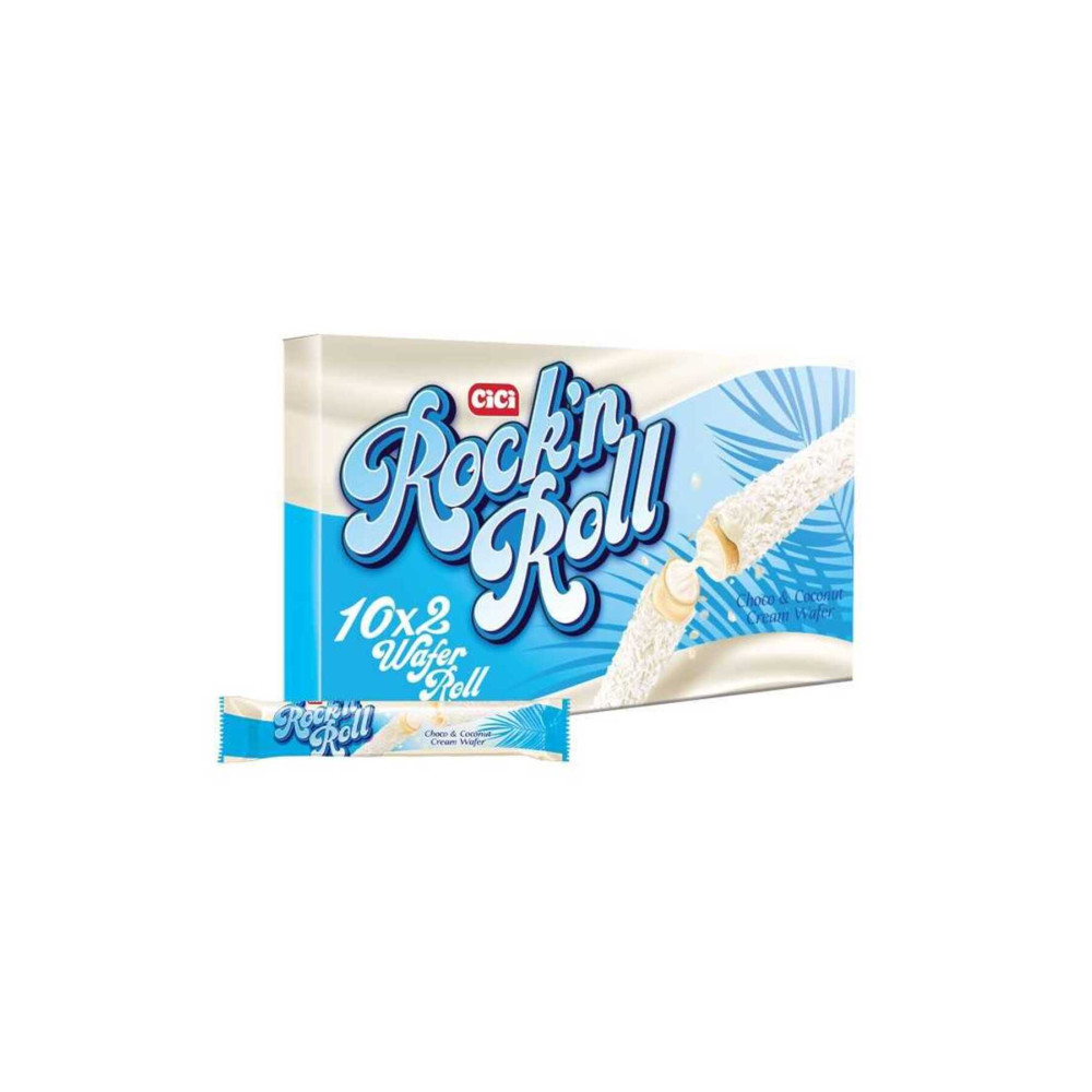 cici Rockn Roll Beyaz Kakao Kaplamalı Gofret 10 Paket (1 KUTU) Kraker ve Kurabiye Fiyatı