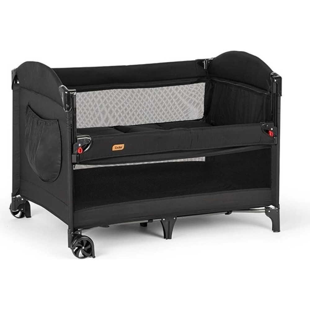 Ciciko C-1050 Optima Anne Yanı Sallanan Ara Katlı Oyun Parkı Beşik 70X110 cm Siyah - Renkli Park Yatak / Oyun Parkı Fiyatı