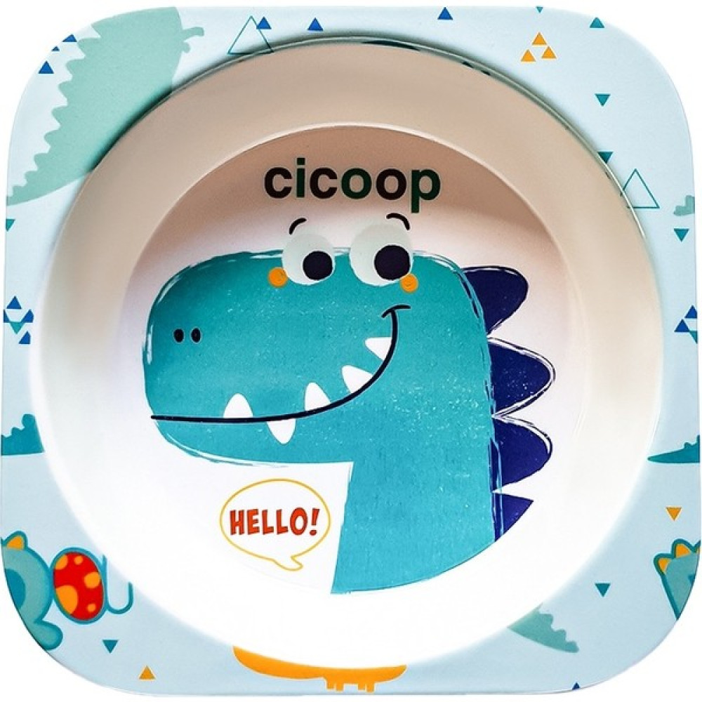 Cicoop Dıno Mama Tabağı - Dino Desenli Mama Seti Fiyatı