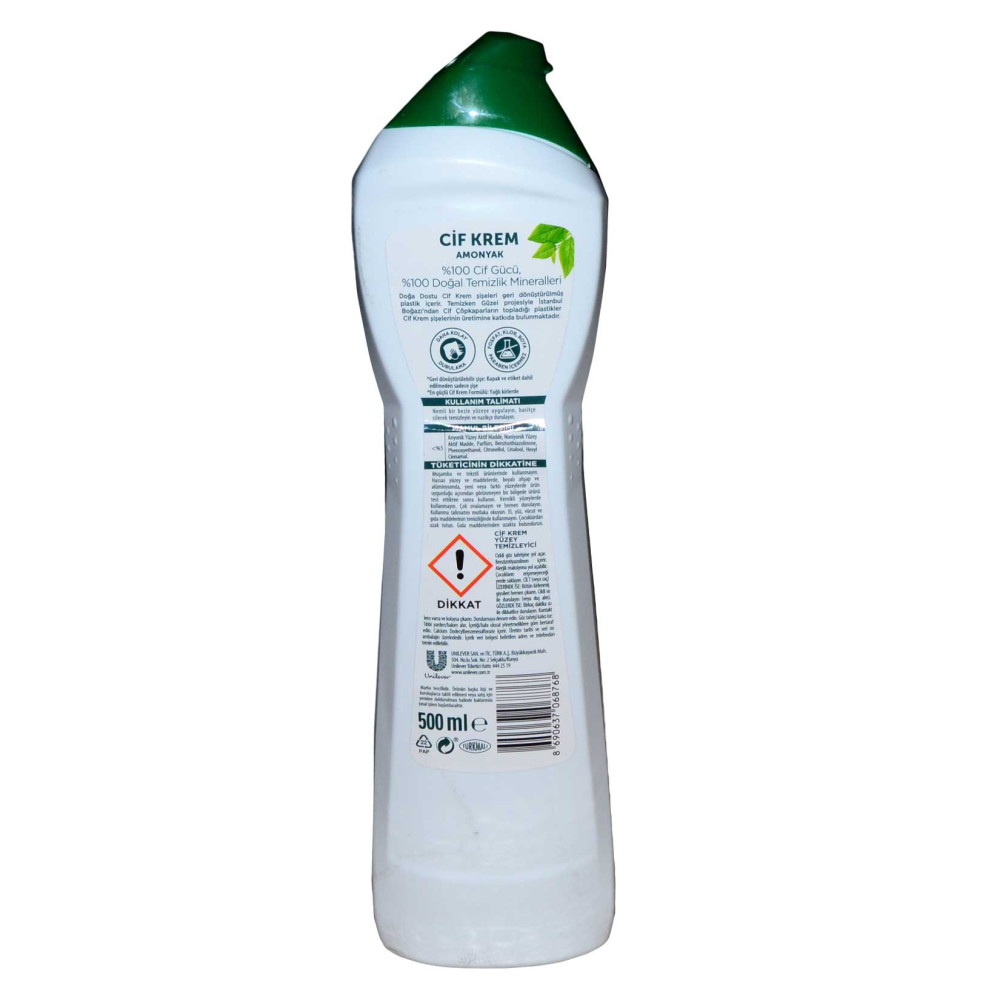 Cif Krem Temizleyici 500 ml Amonyaklı