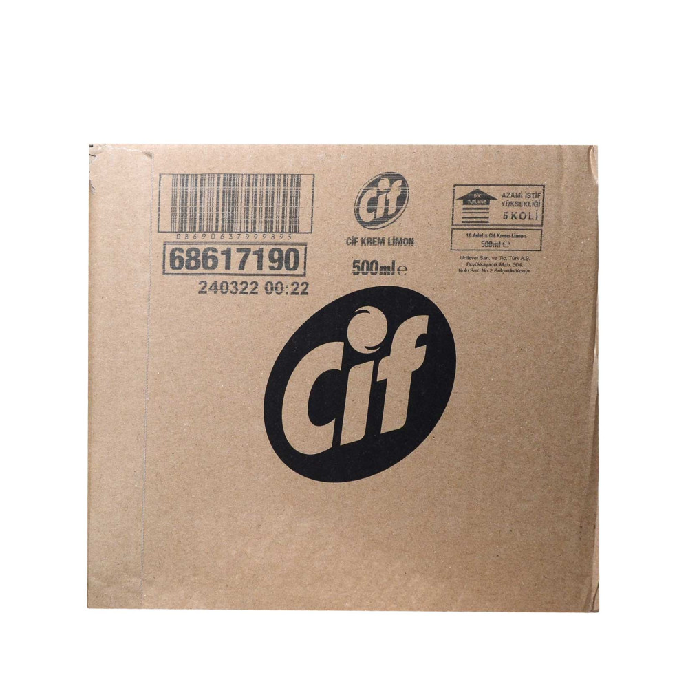 Cif Krem Temizleyici 500 ml Limon