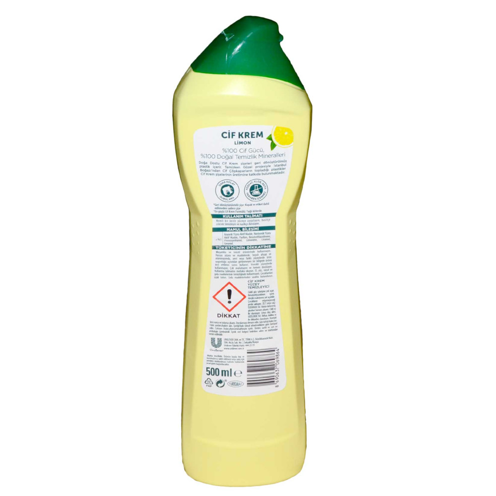 Cif Krem Temizleyici 500 ml Limon