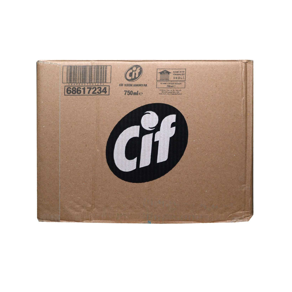 Cif Krem Temizleyici 750 ml Güç & Işıltı Amonyaklı