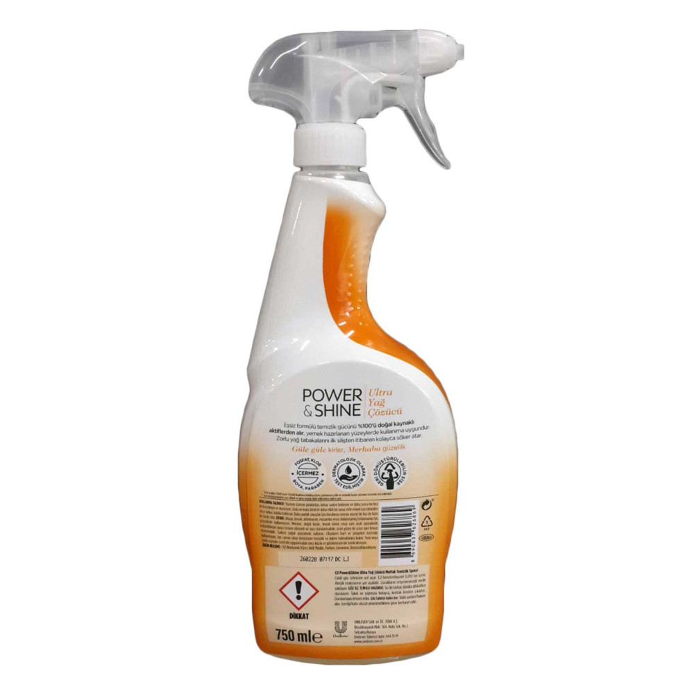 Cif Sprey 750 ml Yağ Çözücü Power Shine