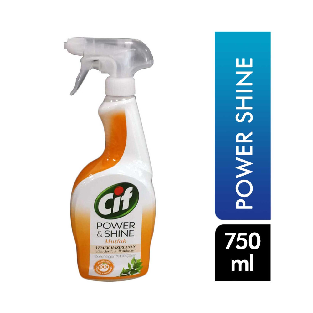 Cif Sprey 750 ml Yağ Çözücü Power Shine Parlatıcı ve Temizleyiciler Fiyatı