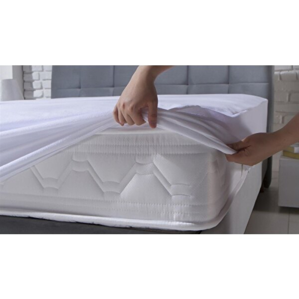 Çift Kişilik Sıvı Geçirmez Fitted Alez - Beyaz - 180 x 200 x 30 cm Alez / Yatak Koruyucu Fiyatı