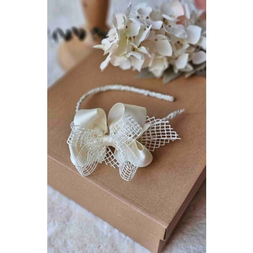 Çiğdem Kaya Design File Detaylı Fiyonklu Anne Sac Aksesuari, Lohusa Tacı Toka, Taç & Saç Bandı Fiyatı
