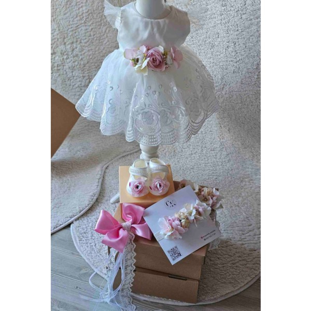 Çiğdem Kaya Design Kız Bebek Özel Tasarım Anne Tokası ve Bebek Mevlüt Elbise Takımı Bebek Elbisesi Fiyatı