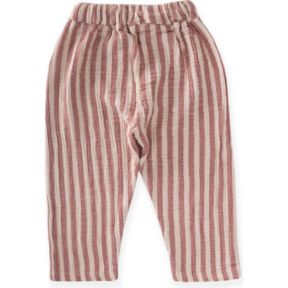 Cigit Müslin Pantolon 1-7 Yaş Kırmızı Çizgili Bebek Pantolon Fiyatı