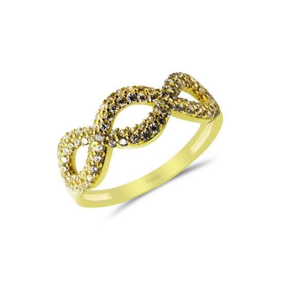 CiGold 16K1YZK0203015162 14 Ayar Taşlı Fantezi Yüzük