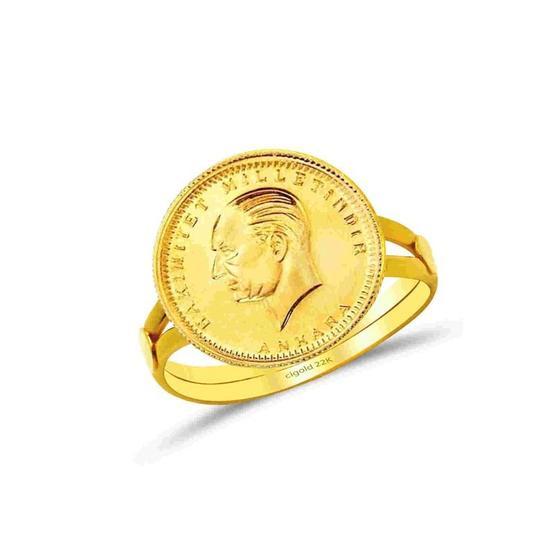 CiGold 17K1YZK0388055047 22 Ayar Taşsız Fantezi Yüzük