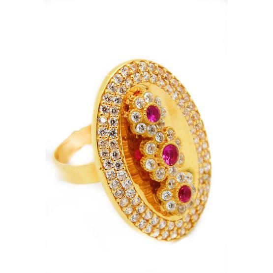 CiGold 17K2YZK01065054887 22 Ayar Taşlı Fantezi Yüzük