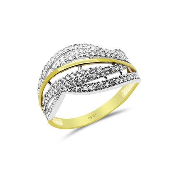 CiGold 19K1YZK025401515914 Ayar Taşlı Fantezi Yüzük