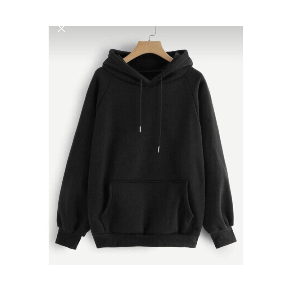 CİGS Yeni Sezon Siyah Unisex Oversize Kapşonlu Sweatshirt XL/XXL Beden Bayan Sweatshirt Fiyatı