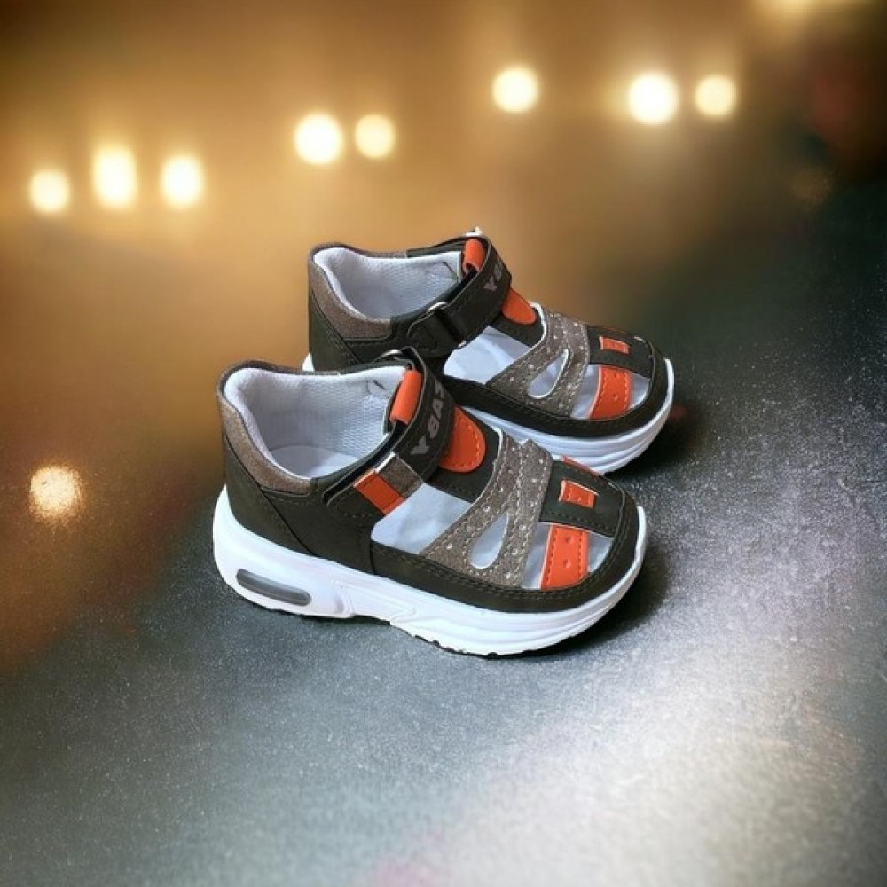 Cihan Shoes Erkek Bebe Ortopedik Cırtlı Esnek Hafif Nefes Alabilen Beyaz Haki Turuncu Renk Işıklı Bebek Sneaker Spor Ayakkabı Kız Çocuk Günlük Ayakkabısı Fiyatı
