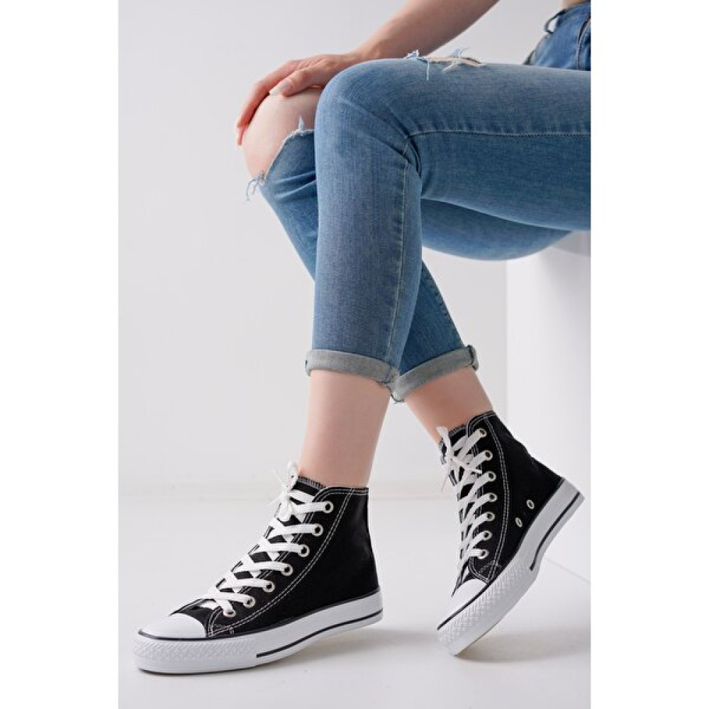 Cihan Shoes Keten Siyah Spor Ayakkabı Konvers Erkek Ayakkabıları Fiyatı
