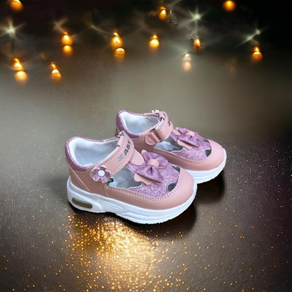 Cihan Shoes Kız Bebe Ortopedik Cırtlı Esnek Hafif Nefes Alabilen Pembe Renk Işıklı Bebek Sneaker Spor Ayakkabı Kız Çocuk Günlük Ayakkabısı Fiyatı
