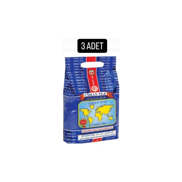Cihan Tea 3 Li Set 1200 gr Bergamot Kokulu Dökme Seylan Kaçak Çay - 1,2 kg Çay Fiyatı